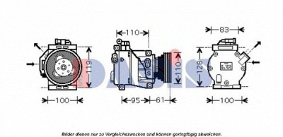 AKS DASIS 851682n -  Компрессор, кондиционер